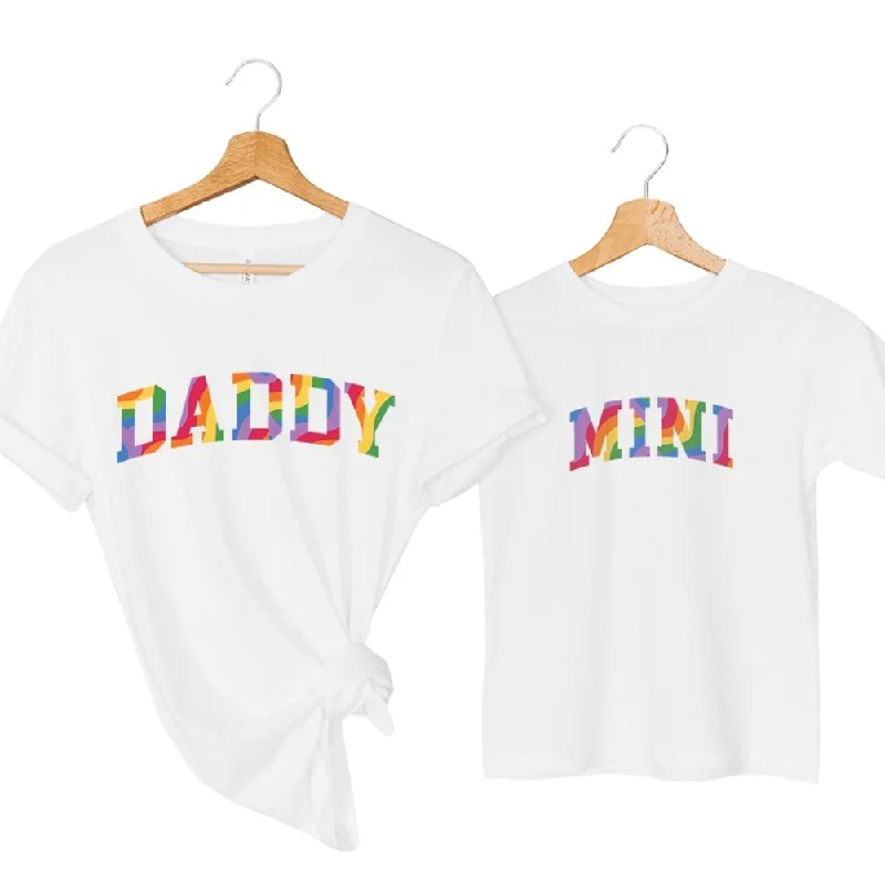 Pride Daddy & Mini Matching T-Shirts Trendy Men's Scandinavian