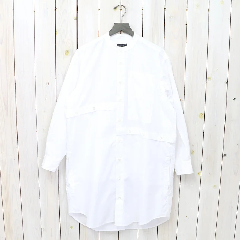 【SALE30%OFF】ENGINEERED GARMENTS『LB Shirt-100's 2Ply Broadcloth』(White) Elegant Men's Cashmere