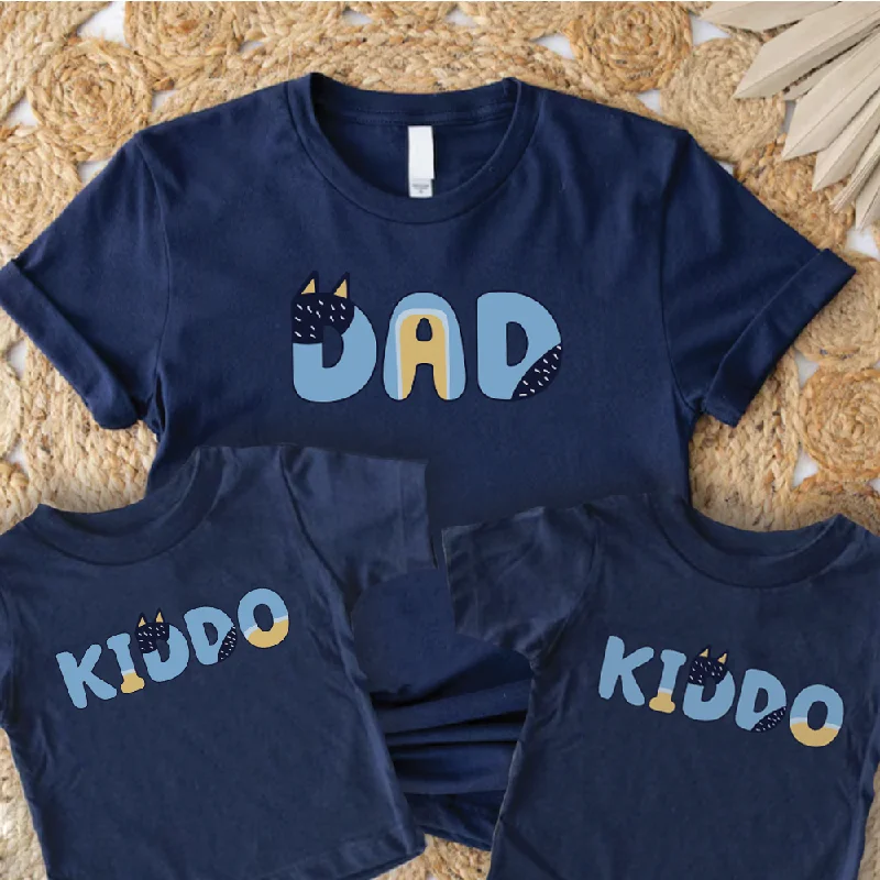 Puppy Dog - Dad and Kiddo Matching T-Shirts Elegant Men's Cashmere