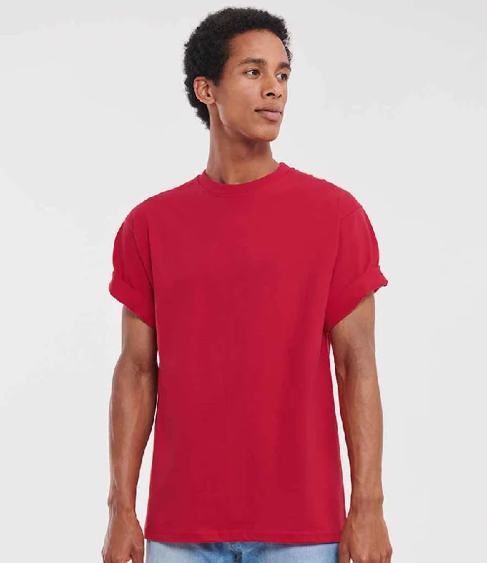 Russell Classic Heavyweight Combed Cotton T-Shirt | Classic Red Cozy Men's Sherpa