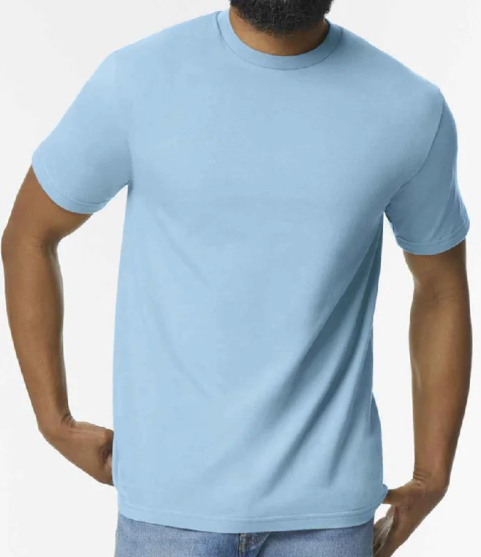 Gildan SoftStyle® Midweight T-Shirt | Light Blue Cool Men's Skate