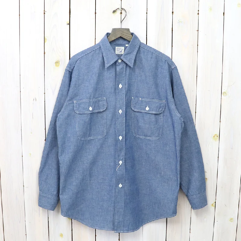 orSlow『CHAMBRAY WORK SHIRT』(CHAMBRAY) Sporty Men's Athleisure 