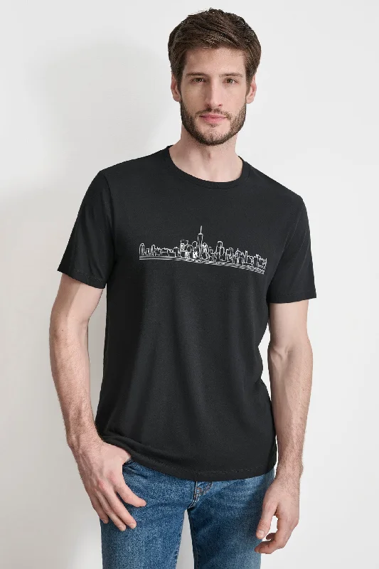 Dkny Cityscape Sketch Tee Monochromatic All