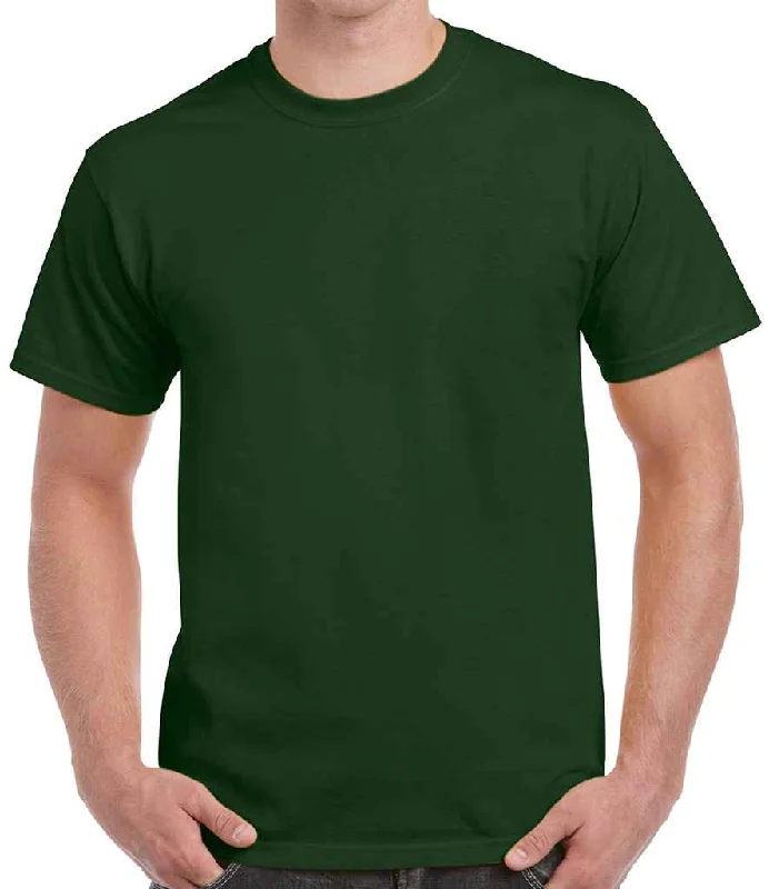 Gildan Ultra Cotton™ T-Shirt | Forest Green Dynamic Men's Moto