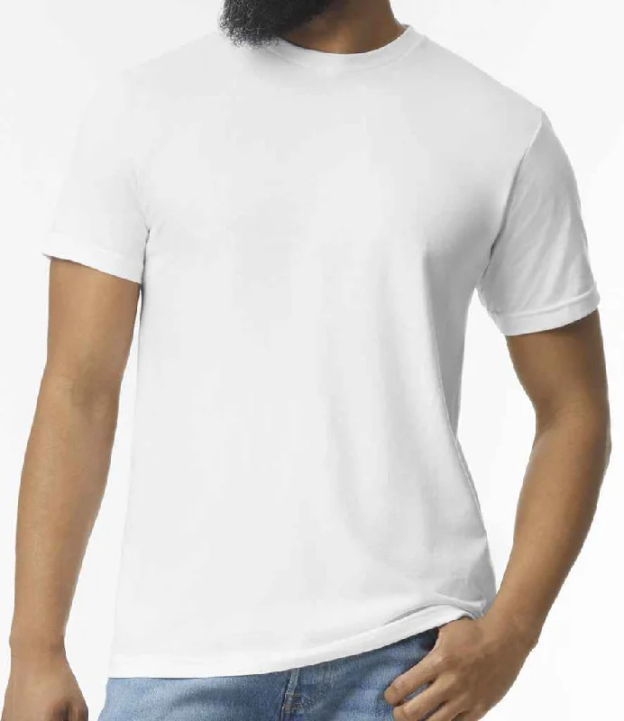 Gildan SoftStyle® CVC T-Shirt | White Refined Men's Velvet