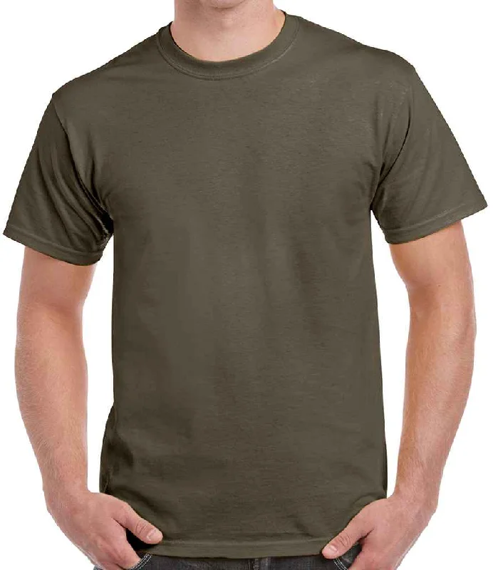 Gildan Ultra Cotton™ T-Shirt | Olive Sporty Men's Athleisure 