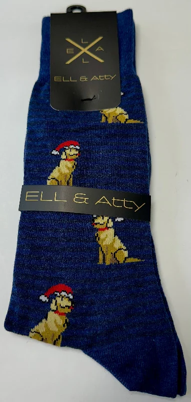 Ell & Atty Dress Socks - Christmas Dog Sharp Men's Italian