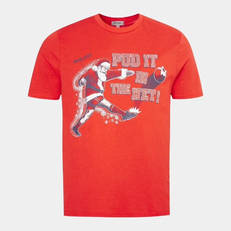 Mens Red Pud T-Shirt Rugged Men's Outdoor 