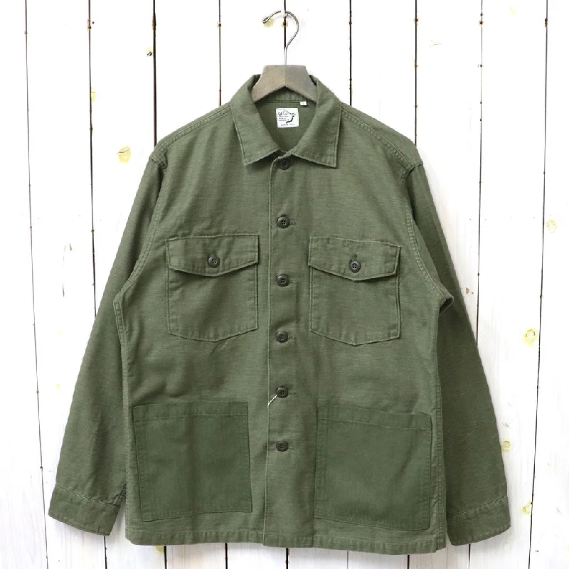 orSlow『4 POCKETS U.S ARMY SHIRT』(DARK OLIVE) Luxurious Men's High