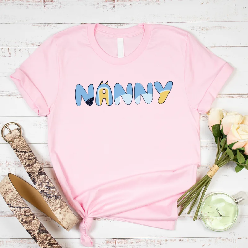 Puppy Dog Nanny T-Shirts - Pink Dapper Men's 1920S