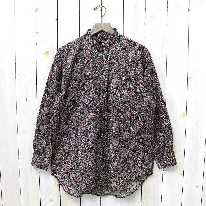 【SALE30%OFF】ENGINEERED GARMENTS『Wing Collar Shirt-Cotton Paisley Print』(Black/Red) Refined Men's Classic 