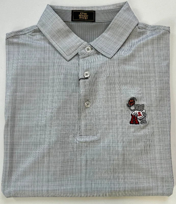 The Shirt Shop Silver & White 525 Polo (Big AL Basketball) Trendy Men's Bucket