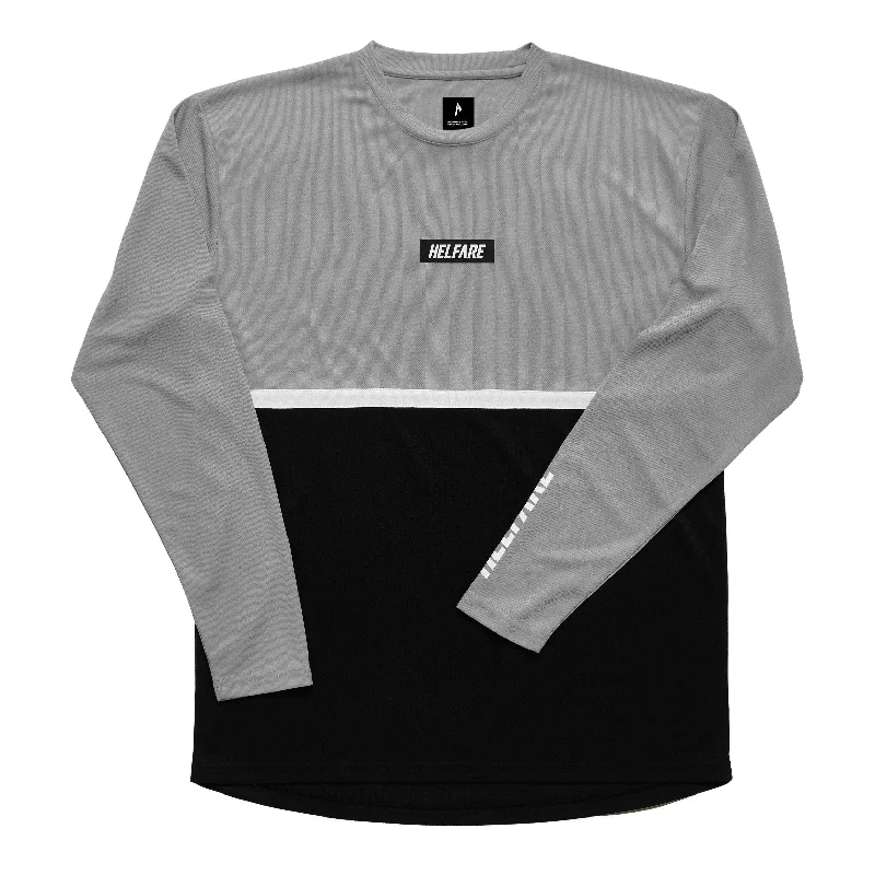 Cadence Long Sleeve Jersey | Grey & Black Dapper Men's Bow