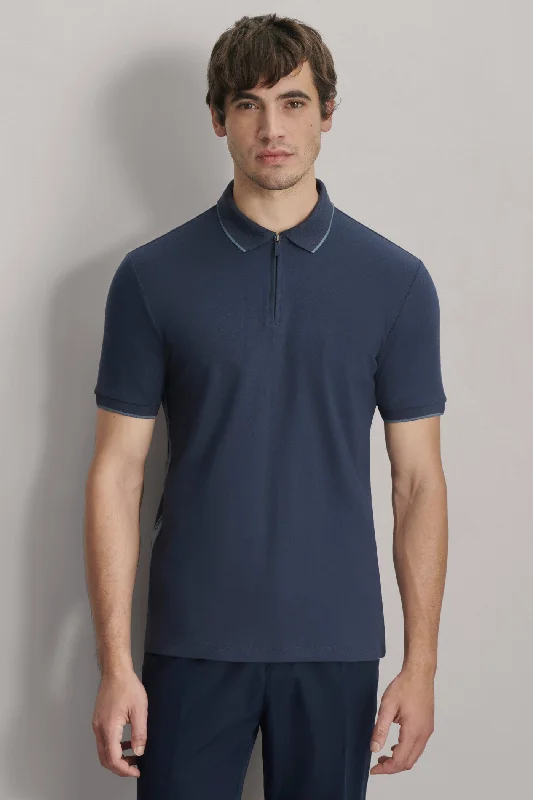 Quarter Zip Sport Polo Athletic Men's High