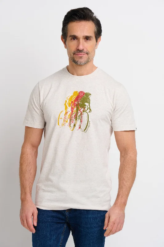 Cyclist Tee Casual Men's Loose