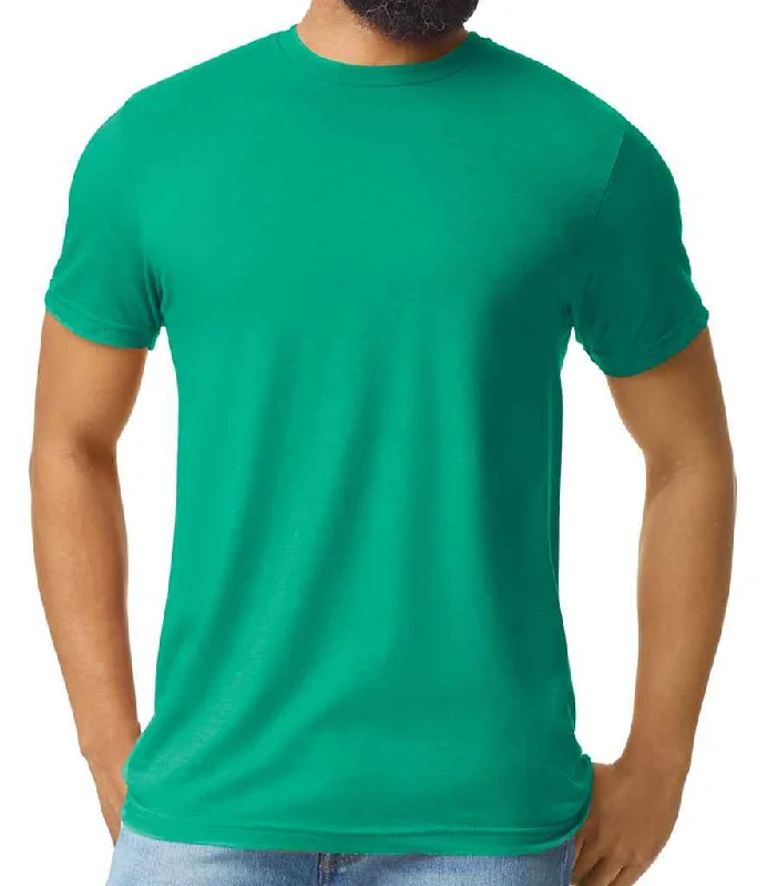 Gildan SoftStyle® CVC T-Shirt | Kelly Mist Bold Men's Animal