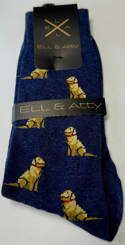 Ell & Atty Dress Socks - Golden Retreivers Monochromatic Office Style