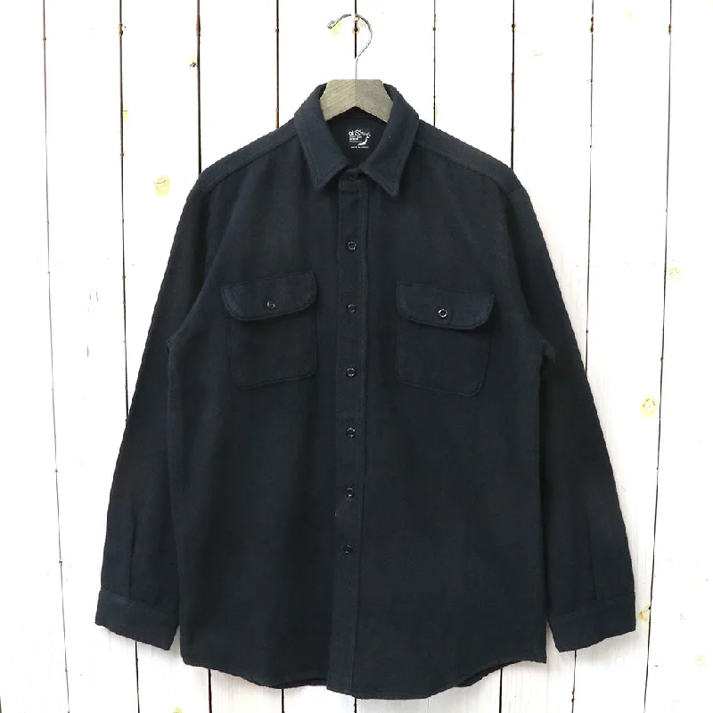 orSlow『VINTAGE FIT BLACK FLANNEL SHIRT』(BLACK) Tough Men's Military