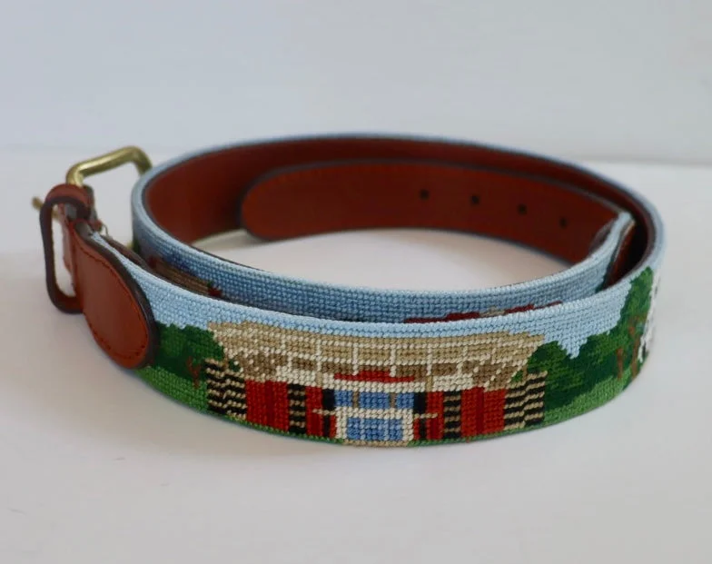 Smathers & Branson Alabama Campus Scene Belt Polished Men's Silk