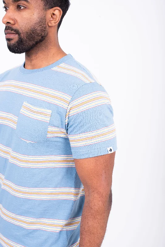 Blue Striped Tee Tailored