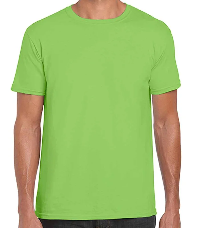 Gildan SoftStyle® Adult T-Shirt | Lime Green Earthy Men's Sustainable 