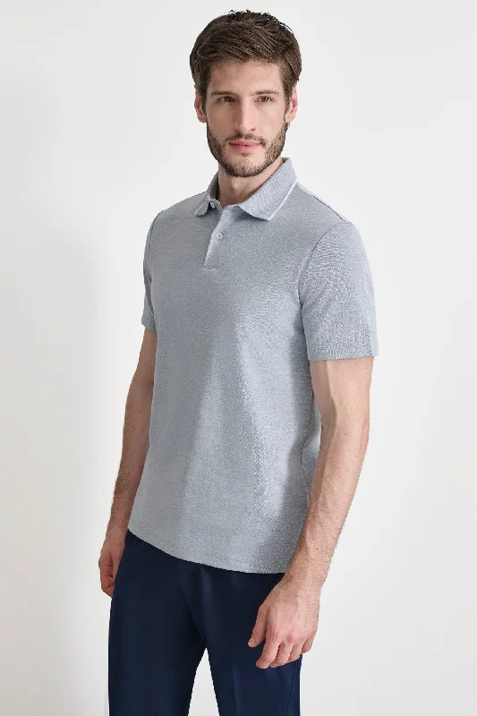 Core Pima Cotton Pique Polo Trendy Men's Scandinavian