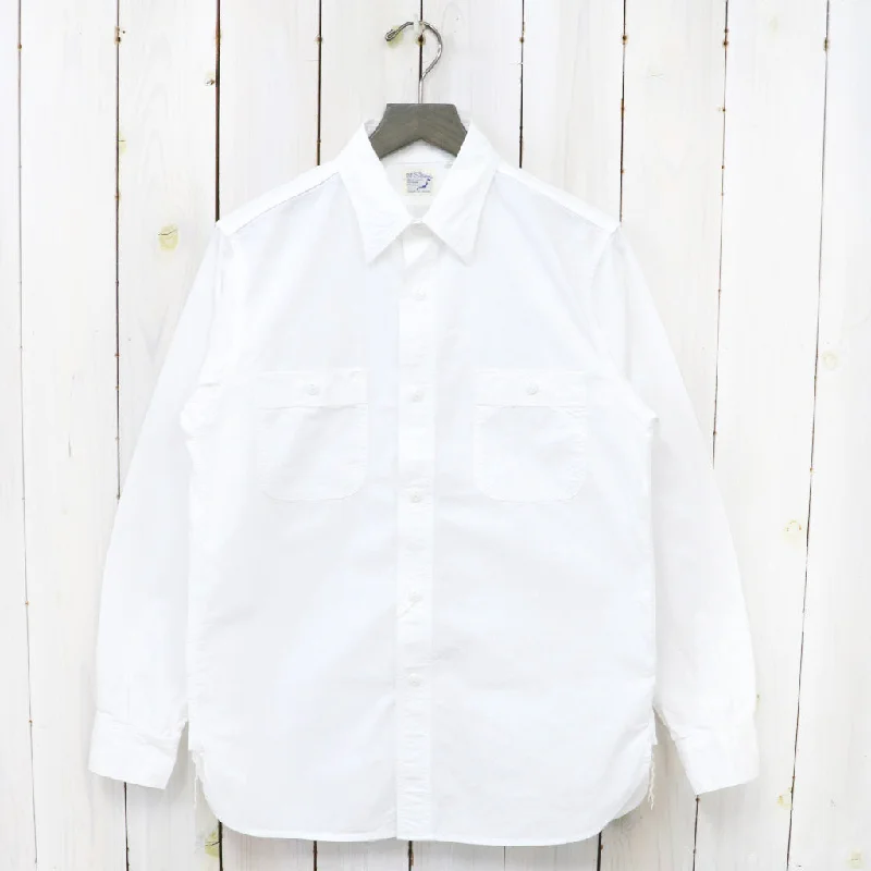 orSlow『SLIM FIT WORK SHIRT』(WHITE CHAMBRAY) Youthful Men's Pop