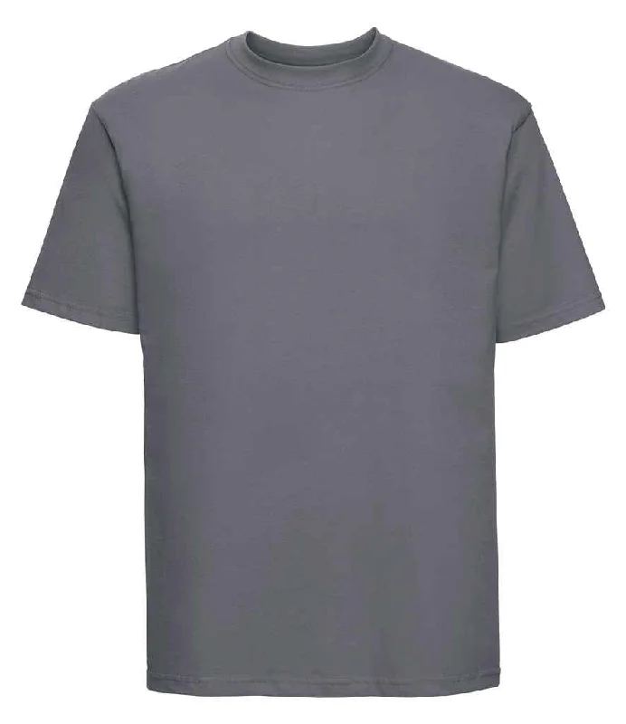 Russell Classic Ringspun T-Shirt | Convoy Grey Confident Men's Power