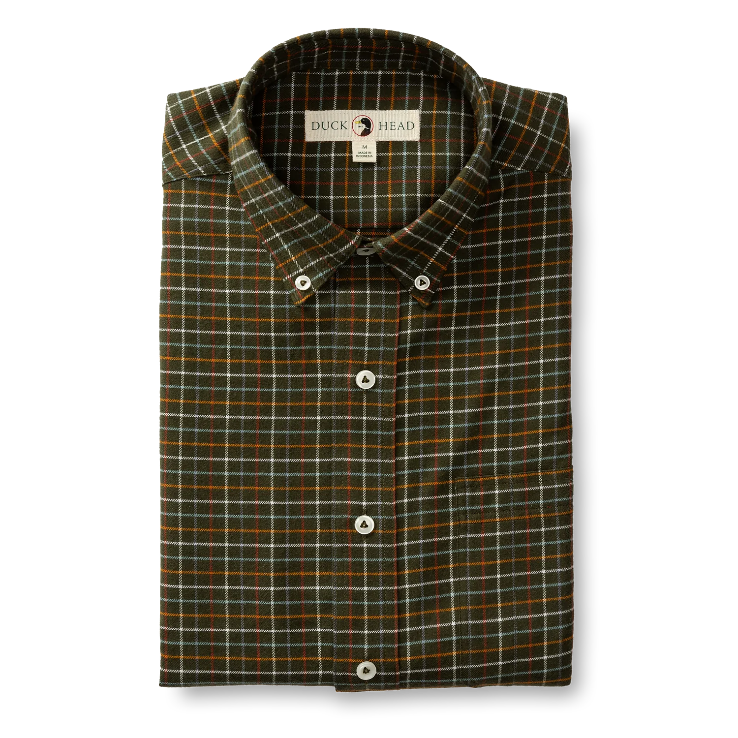 Duck Head Clement Plaid Flannel Sport Shirt Bohemian Men's Free