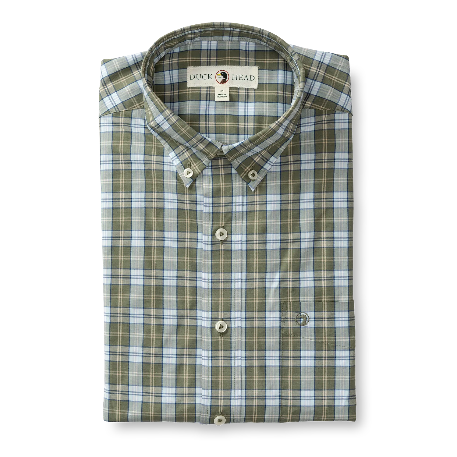 Duck Head Wester Plaid Poplin Sport Shirt Laid