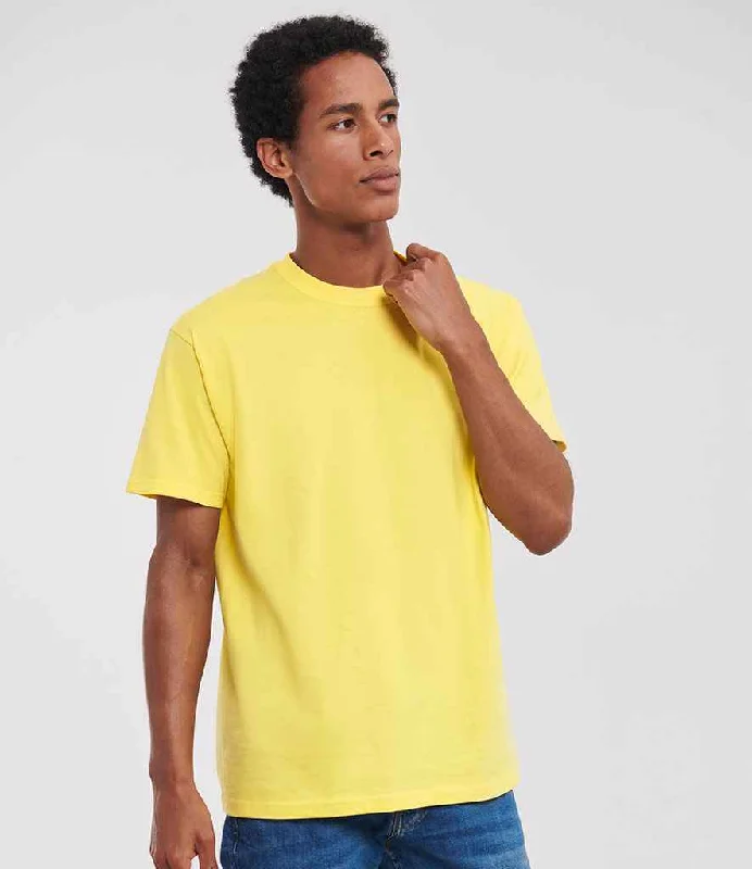 Russell Classic Ringspun T-Shirt | Yellow Gym