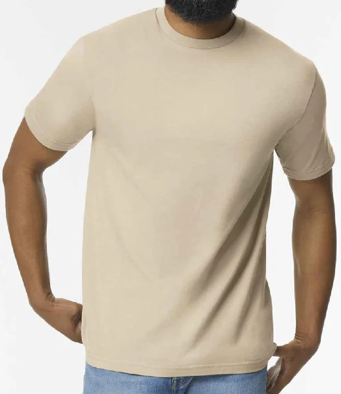 Gildan SoftStyle® Midweight T-Shirt | Sand Minimalist Men's Casual 