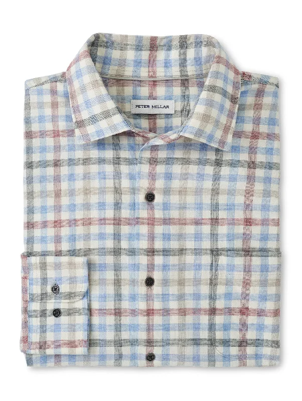 Peter Millar White Rock Cotton Sport Shirt (2 Colors) Edgy Men's Punk