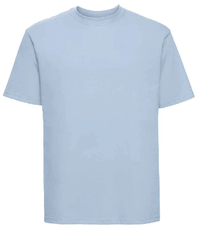 Russell Classic Ringspun T-Shirt | Mineral Blue Modern Men's Geometric