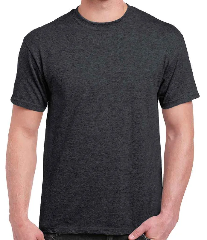 Gildan Ultra Cotton™ T-Shirt | Dark Heather Unique Men's Patch