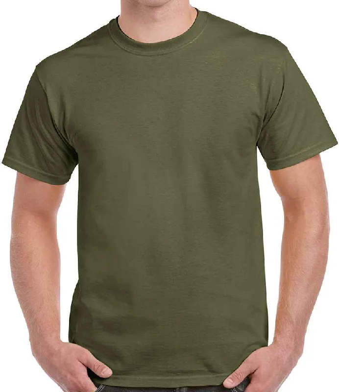 Gildan Ultra Cotton™ T-Shirt | Military Green Sophisticated Men's French