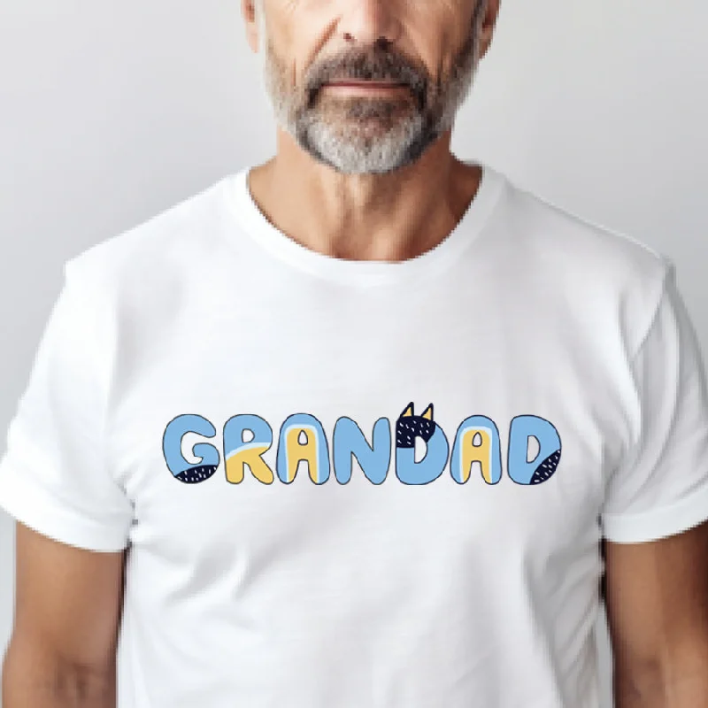 Puppy Dog - Grandad T-Shirt Refined Men's European