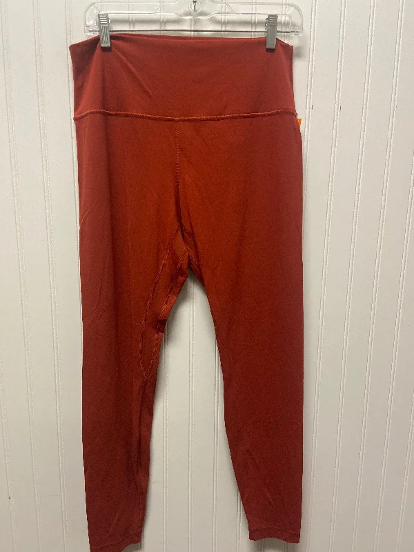 Athletic Leggings By Lululemon In Orange, Size: L Practical Men's Quick