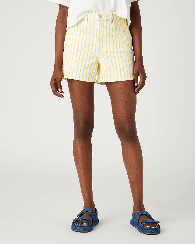 Wrangler Womens Donna Shorts - Sunshine Stripes Sleek Men's Contemporary 