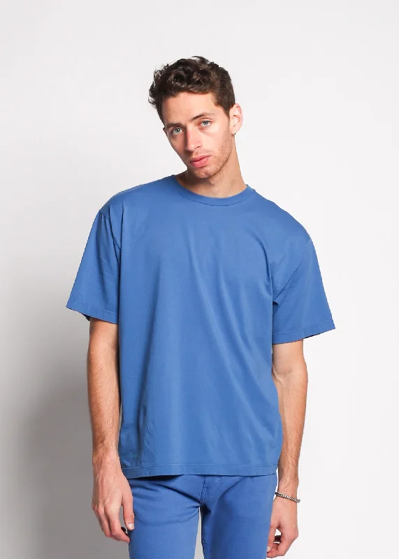 Dei Vinc Men’s T-Shirt Cerulean Polished Men's Silk