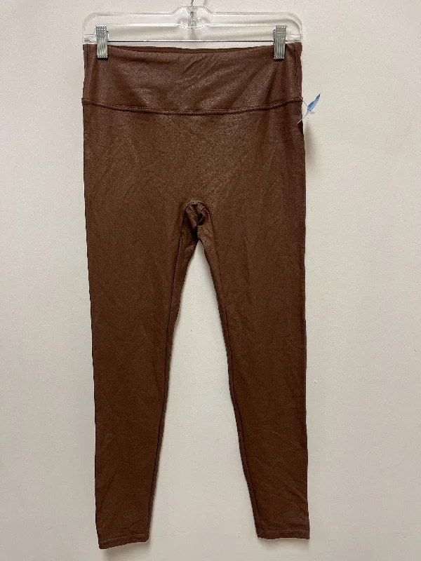 Pants Leggings By Clothes Mentor In Brown, Size: L Monochromatic Office Style