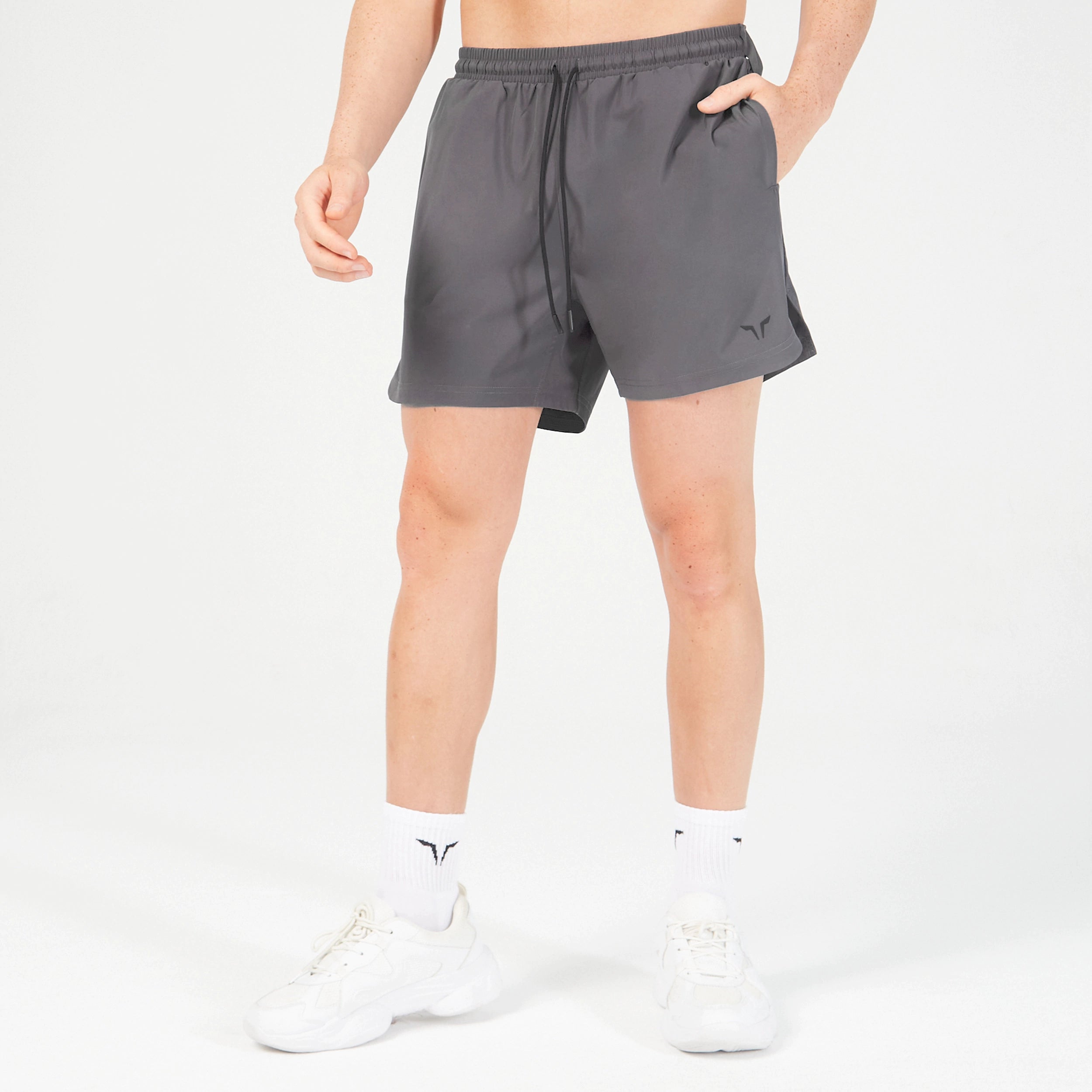 Essential Pro 5 Inch Shorts - Asphalt Cozy Men's Sherpa