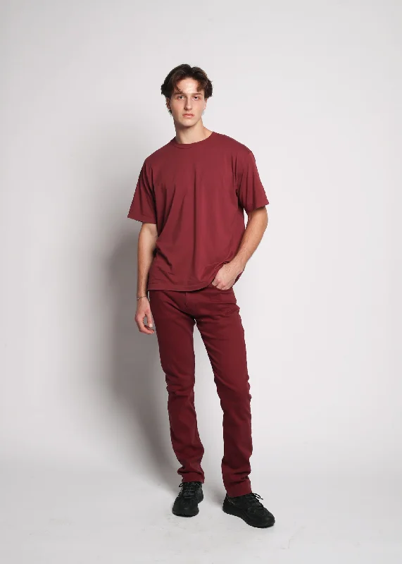 Men's Slim VII Denim - Red Wine Earthy Men's Hemp