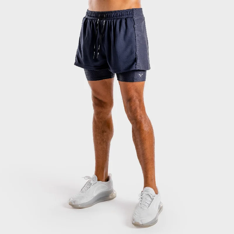 Hybrid 2-in-1 Shorts - Navy Youthful Men's Pop