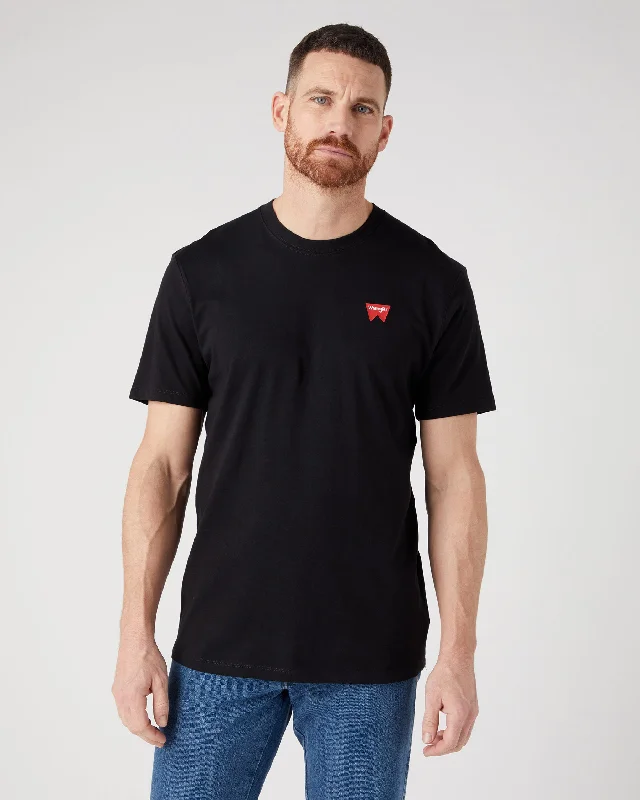 Wrangler Sign Off Tee - Black Refined Men's Classic 