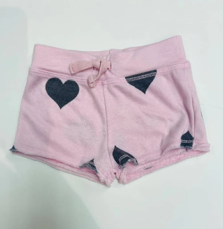 Heart Shorts In Pink Polished Men's Satin