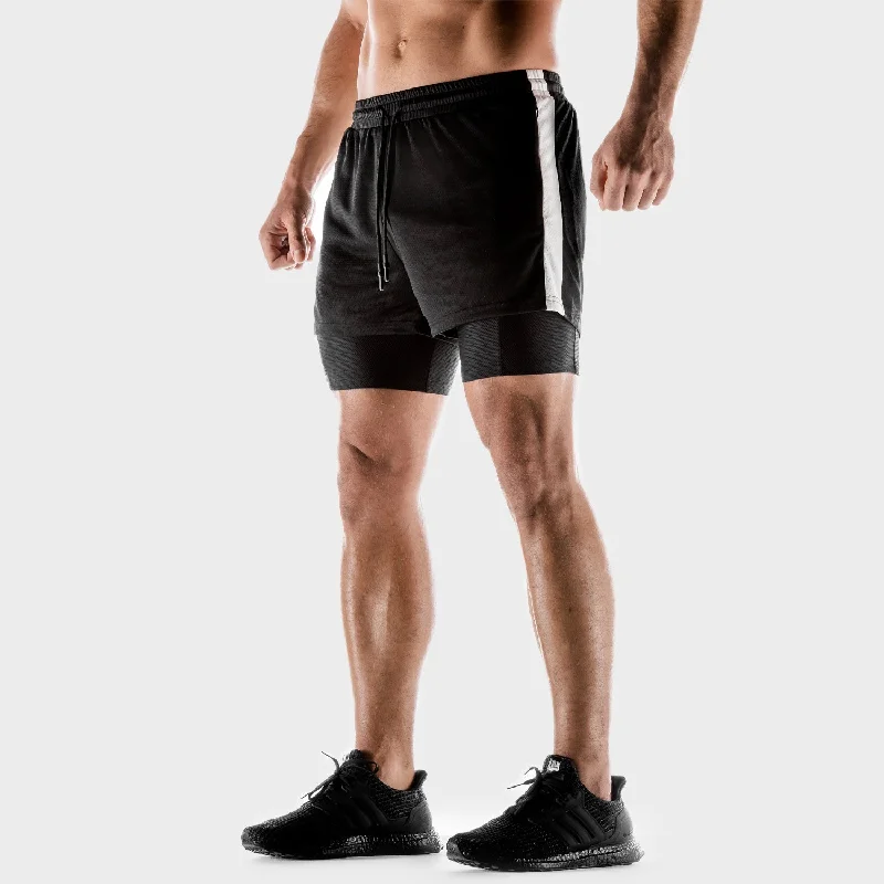 Hybrid Performance 2-in-1 Shorts - Onyx Sporty Men's Tennis