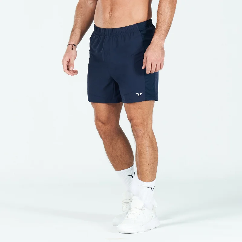 Statement Quick-dry Shorts - Navy Polished Men's Silk