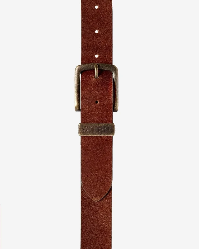 Wrangler Basic Metal Loop Belt - Cognac British Gentleman Style