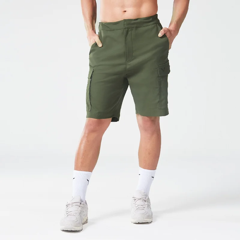 Code Utility Cargo Shorts - Kombu Green Vintage Men's 1970S Disco